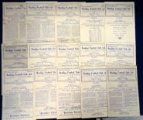 Football programmes, Reading FC, 1945/46, 15 home programmes first team (9) v Cardiff (League &