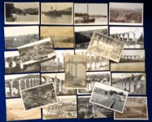 Postcards, Cornwall, a selection of 25 RPs with 23 of Calstock and 2 Devon (Chillaton and