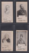 Cigarette cards, Wills, South African Personalities, Collotype, Ornamental scroll back in black on
