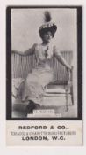 Cigarette card, Redford & Co, Actresses, 'BLARM', type card, G. Gallois (slight foxing, gd) (1)