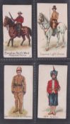 Trade cards, Clarnico, Colonial Troops, 4 different cards, all with sectional advert backs, Canadian