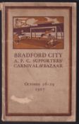Bradford City A.F.C, Supporters' Carnival & Bazaar Booklet 26 - 29 October 1927, 132 pages with