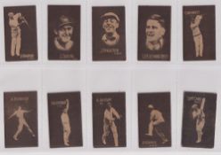 Trade cards, Australia, Hoadley's, Cricketers (Brown front, 18 Photos of Australian Cricketers) (