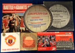 Manchester Utd, a collection of seven 45rpm & 33rpm recordings including 2 different versions of