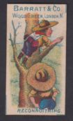 Trade card, Barratt's, Boy Scouts - Military Terms, type card, 'Reconnoitring' (gd) (1)