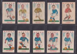 Trade cards, Kiddy's Favourites, Popular Players (Hearts on Front) Footballers, 50 different