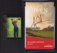 Golf autograph, Tiger Woods, a Players' Edition Booklet from the 147th British Open held at