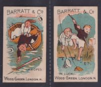 Trade cards, Barratt's, In Series, two cards, 'In Hopes' & 'In Luck' (slight marks to backs, gen.