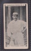 Cigarette card, Rutter, Cricketers Series, type card, no 6, K.S. Ranjitsinhji (crease, slightly