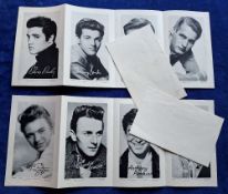 Trade cards, Red Letter Singing Stars, trade Handbook Reference HR16.1 (set 16 cards in 4 uncut