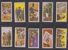 Trade cards, Barratt Interpol (white letters on black background) (set 25 cards) (gen gd/vg)