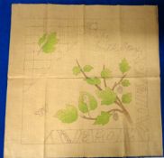 Trade embroidery, USA, Belding Bros., embroidery pattern for 'The Silk Story' with Company printed