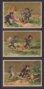 Trade cards, Liebig, Hunting Scenes with Children, ref S111, English edition (set, 6 cards) (gd)