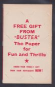 Trade cards, Fleetway Buster magazine, Twelve Men of Danger (set 12 cards) plus special presentation