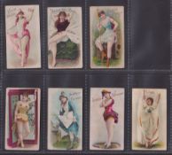 Cigarette cards, Canada, D. Ritchie & Co, Actresses (Our Production Back), 7 cards, Rossa Bella,