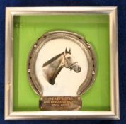 Royal Ascot, a Framed Horseracing Plate worn by Sheriff's Star, winner of the King Edward VII Stakes