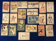 Trade cards, a collection of 20 early UK advertising puzzle cards, various issuers inc. The