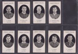 Cigarette cards, Taddy, Prominent Footballers (With Footnote, 1908), Millwall, 9 cards, Dean,