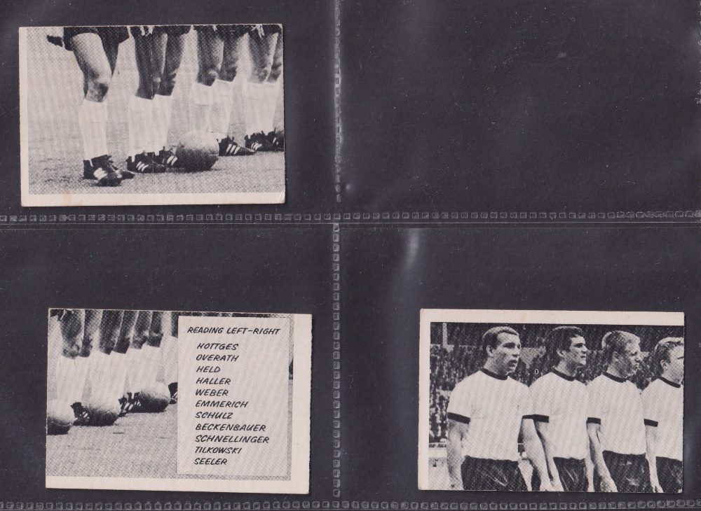 Trade cards, Football, small selection 61 cards plus presentation album, Barratt Famous