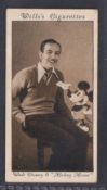 Cigarette card, Wills, Cinema Stars, 3rd Series, type card, no 24 Walt Disney & Mickey Mouse (gd)