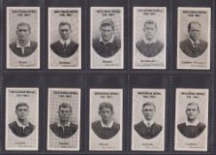 Cigarette cards, Taddy, South African Football Team, 1906-7 (set, 26 cards) (gd)