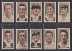 Trade cards, Cricket, Australia, Allen's Cricketers 1936/37 (set 36 cards) including Donald