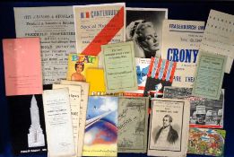 Ephemera, a large selection of interesting items to include Georgian documents, 1957 Beat
