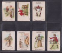 Cigarette cards, Clarke Sporting Terms, 7 cards each with differing brands, Cycling Terms (3) Side