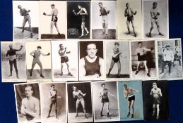 Boxing postcards, a collection of 19 postcards, several by Beagles, mostly photographic inc. Jack
