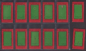 Cigarette cards, Australia, Sniders & Abrahams Billiard Tricks (set 12 cards) (number 2 light