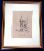 Preston North End, a lithograph print by H S Hopwood showing Preston North End Players N J Ross