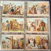 Trade cards, Liebig, 20 early sets & 1 part set, mainly with back damage / faults. Various languages