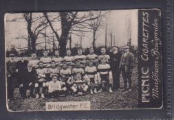 Cigarette card, Markham, Views of Bridgwater type card, Bridgwater Football Club (gd)