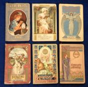 Trade issues, Liebig, six German issue Calendar booklets for 1901, 1903, 1905, 1906, 1911 & 1912 (