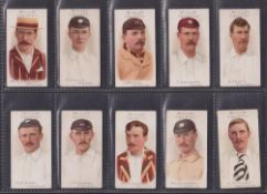Cigarette cards, Cricket, Wills, Cricketers 1901 (set 50 cards) including W G Grace, C B Fry, K S