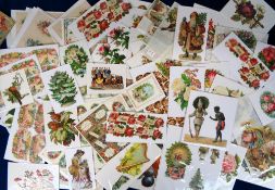 Victorian Scraps, 100s of loose scraps featuring a selection of subjects to include Father