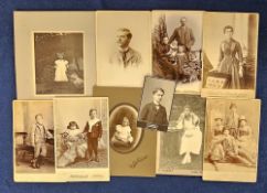 Photographs, approx. 75 late 19th/early 20thC photographs to include CDVs, cabinet cards and others.