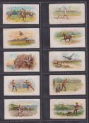 Cigarette cards, British Sports Series, 14 cards, 'Luncheon Tongues' backs (5), Cross Country