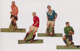 Trade issues, Thomson, Footballers, shaped, (set, 11 cards) die cut and made to stand up, with