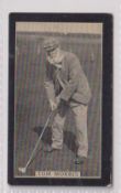 Cigarette card, Golf, F J Smith, Champions of Sport (Red back, 'Studio' advert), type card, no 22