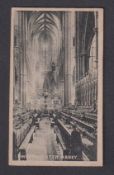 Cigarette card, Sharpe & Snowdon, Views of London, type card, Westminster Abbey (slight age