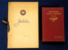 Hertfordshire Football Association Handbook 1921/22, 108 pages bound in red board with gilt