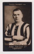 Cigarette card, John Sinclair, Football Favourites, type card, no 74, W. Appleyard, Newcastle U.F.C.
