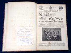 Football magazines, 'The Southern Referee, An Athletic Journal for Hants, Wilts, and Dorset', a