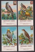 Trade cards, Cadbury's, British Birds and Eggs (Reward Cards), 'P' size (set, 12 cards) (vg)