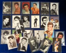 Postcards, Music, a collection of approx. 50 cards of male pop stars with Elvis Presley (4), and