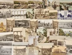 Postcards, Cornwall, a Calstock collection of approx. 142 cards, with RPs of Tamar views, church,
