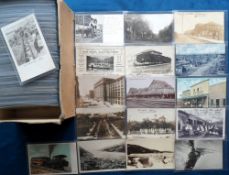 Postcards, USA, a good very mixed collection of over 400 cards, mainly railways with locos,