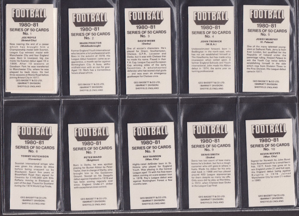 Trade cards, Football, Bassett, 5 sets Football Stars Inc. Kevin Keegan, World Cup Stars 1974, - Image 10 of 10