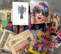 Entertainment, a large qty of mixed mainly music, film and theatre ephemera and magazines to include